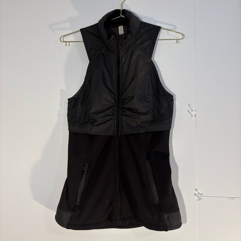 lululemon athletica Black Zip-Front Athletic Vest